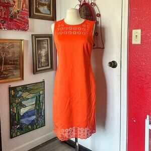 cocomo orange floral bodycon midi dress